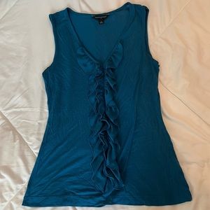 Blue dress/work tank blouse women’s medium Banana Republic